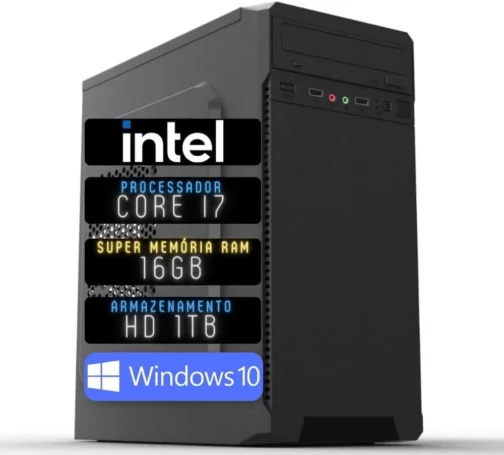 Computador 3green Desktop Intel Core i7 16GB HD 1TB Windows 10 3D-030 - Imagem 2
