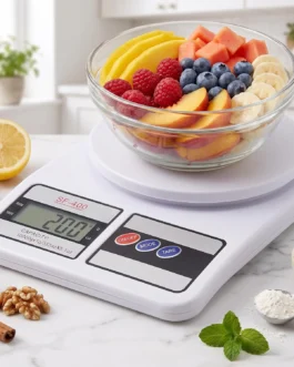 Balança de Cozinha Digital 10kg Precisão 1g com Tare Display LCD Balança Digital para Confeitaria Dieta Nutrição Fitness Ingredientes Farinha Açúcar Carne Alimentos Receita Bolo SF-400