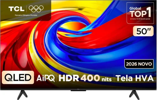 Smart TV TCL 50 Polegadas QLED 4K P7L WiFi Bluetooth Google TV HDR10+ 60 Hz AIPQ 50P7L - Imagem 2