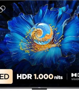 Smart TV TCL 50 Polegadas QD-Mini LED 4K C6KS WiFi Bluetooth Google TV HDR10+ Dolby Atmos 50C6KS