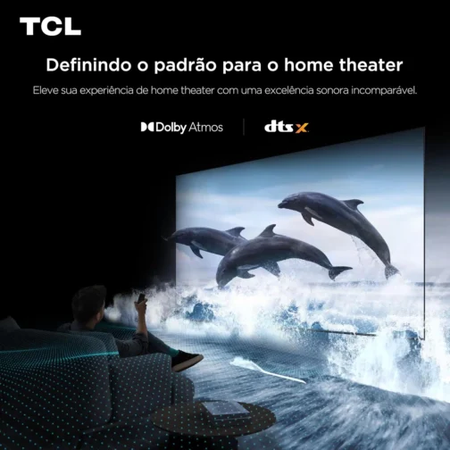 Smart TV TCL 50 Polegadas QD-Mini LED 4K C6KS WiFi Bluetooth Google TV HDR10+ Dolby Atmos 50C6KS - Imagem 7