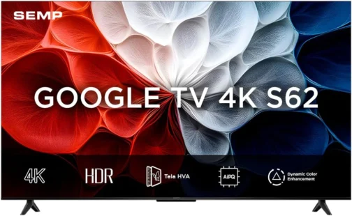 Smart TV Semp 43 Polegadas LED HVA 4K S62 WiFi Bluetooth Google TV 3 HDMI HDR10+ Dolby Audio 43S62 - Imagem 2