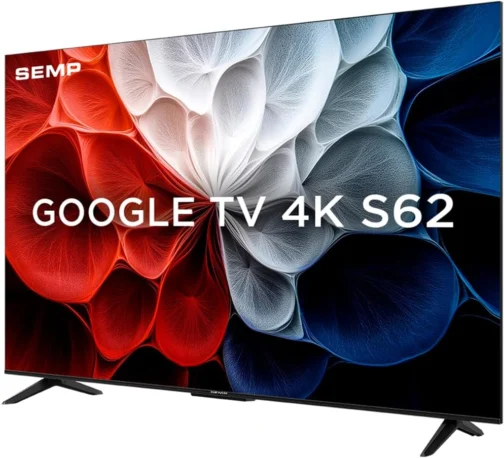 Smart TV Semp 43 Polegadas LED HVA 4K S62 WiFi Bluetooth Google TV 3 HDMI HDR10+ Dolby Audio 43S62 - Imagem 3