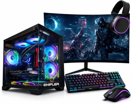 AMD PC Gamer Completo Ryzen 5 5500, RX 6600, 16GB DDR4, SSD 480GB, 600W 80 Plus, Windows 11 Pro, PCRX008-E - Imagem 2