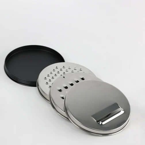 LUMAI Kit 3 Tigelas de Cozinha Bowls Aço Inox com Tampas e Discos de Corte - Imagem 10