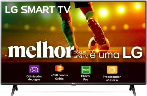 Smart TV 43" LG Full HD 43LR6700 Processador α5 Ger6 AI Alexa integrado LG Channels webOS 23 compatível com Controle Smart Magic - Imagem 2