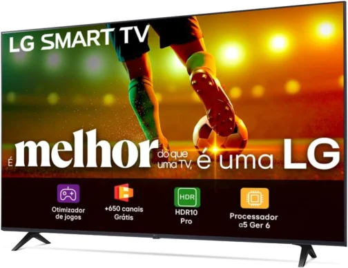 Smart TV 43" LG Full HD 43LR6700 Processador α5 Ger6 AI Alexa integrado LG Channels webOS 23 compatível com Controle Smart Magic - Imagem 3