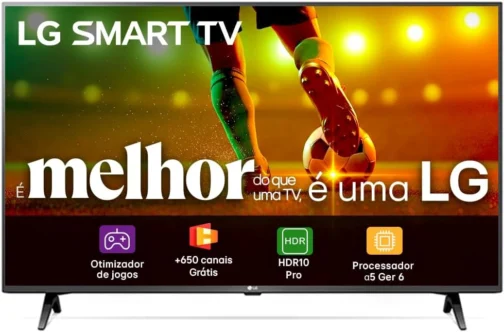 Smart TV 43" LG Full HD 43LR6700 Processador α5 Ger6 AI Alexa integrado LG Channels webOS 23 compatível com Controle Smart Magic - Imagem 11