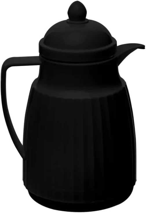WOLFF Garrafa Térmica de Plástico Essência Preta 300ml - Utensílios de Cozinha - Mesa Posta-Decoração-Perfeita Para Café e Chá-Mantém a Temperatura de Bebidas Quentes e Geladas - Imagem 2