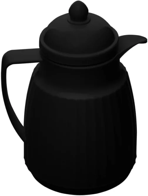 WOLFF Garrafa Térmica de Plástico Essência Preta 300ml - Utensílios de Cozinha - Mesa Posta-Decoração-Perfeita Para Café e Chá-Mantém a Temperatura de Bebidas Quentes e Geladas - Imagem 5