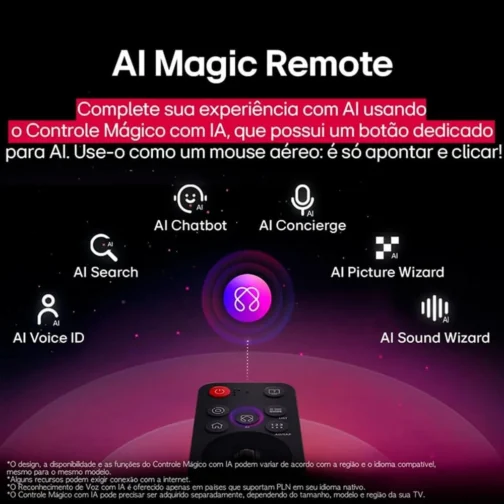 Smart TV 43' LG 43AU801C0SA 4K - Imagem 5