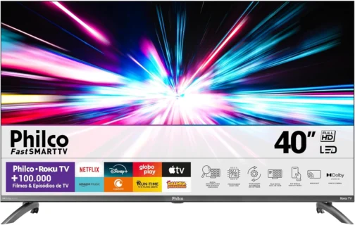 Smart TV 40” Philco Roku TV LED Dolby Audio PTV40M9GR2CGB - Imagem 2