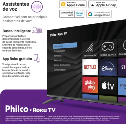 Smart TV 40” Philco Roku TV LED Dolby Audio PTV40M9GR2CGB - Imagem 8