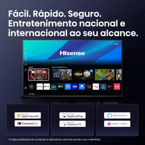 Hisense Smart TV UHD 4K Hi-QLED 43" Polegadas 43Q6QV - Imagem 10