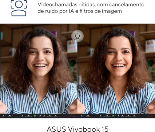 Notebook ASUS Vivobook 15 X1504VA Intel Core i5 1334U 8Gb Ram 256GB SSD Linux KeepOS Intel Iris Xe Tela 15,6" LED FHD Silver - NJ1739 - Imagem 7