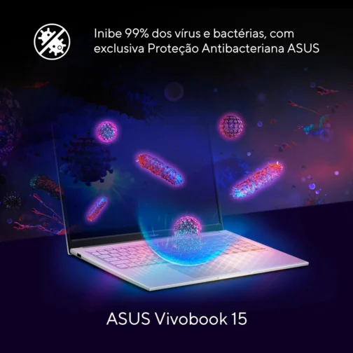 Notebook ASUS Vivobook 15 X1504VA Intel Core i5 1334U 8Gb Ram 256GB SSD Linux KeepOS Intel Iris Xe Tela 15,6" LED FHD Silver - NJ1739 - Imagem 8