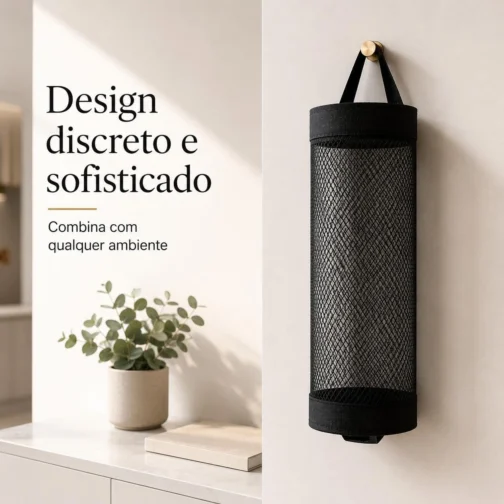 Porta Sacolas Puxa Saco Organizador para Sacolas Plásticas Compacto Cozinha - Imagem 4