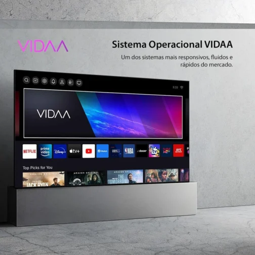 Smart TV DLED 50" 4K Toshiba VIDAA 3 HDMI 2 USB Wi-Fi - Imagem 4