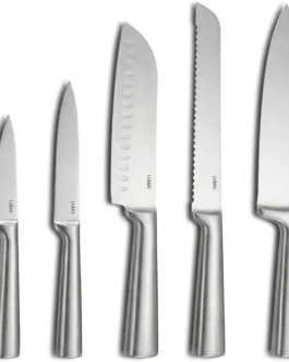 LUMAI Jogo de Facas Cozinha Grande Zurich, Kit 5 Peças Aço Inox Stain Free