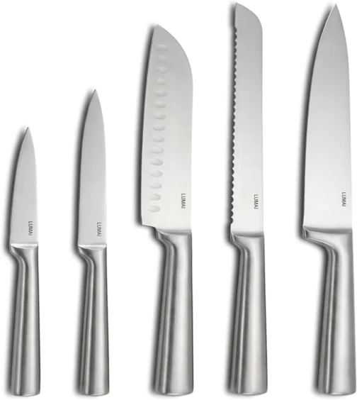 LUMAI Jogo de Facas Cozinha Grande Zurich, Kit 5 Peças Aço Inox Stain Free - Imagem 2