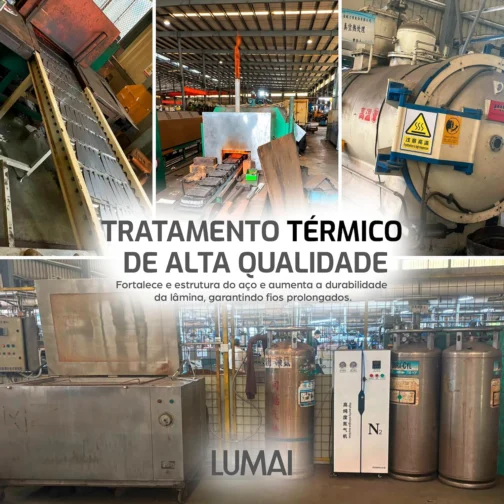 LUMAI Jogo de Facas Cozinha Grande Zurich, Kit 5 Peças Aço Inox Stain Free - Imagem 8