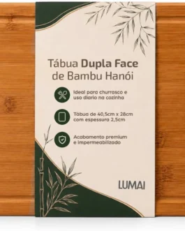 LUMAI Tábua de Corte de Bambu Hanói para Cozinha e Churrasco