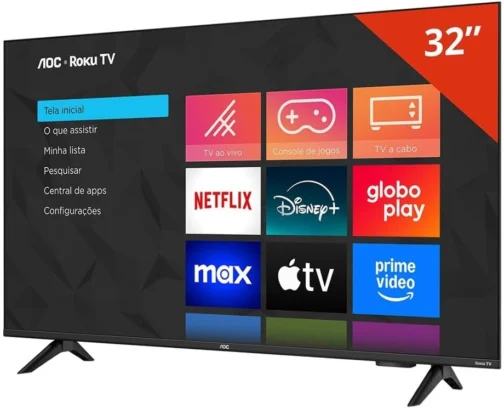 Smart TV LCD LED 32" AOC 32S5155/78G - Wi-Fi, HD, Quad Core, Dolby Áudio, 60 Hz - Imagem 4