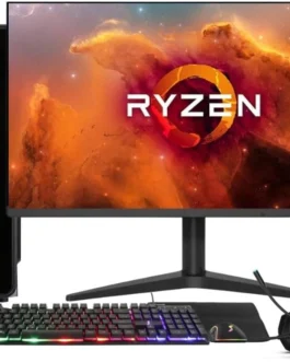 PC Gamer Completo AMD Ryzen 7 5700G, Gráficos Radeon VEGA 8, 16GB DDR4, SSD 512GB, Fonte 500W, Monitor 21.5″ 75Hz, 3green Force – 3F-016