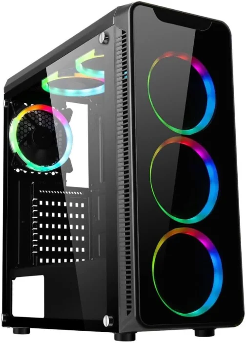 PC Gamer Completo AMD Ryzen 7 5700G, Gráficos Radeon VEGA 8, 16GB DDR4, SSD 512GB, Fonte 500W, Monitor 21.5" 75Hz, 3green Force - 3F-016 - Imagem 5