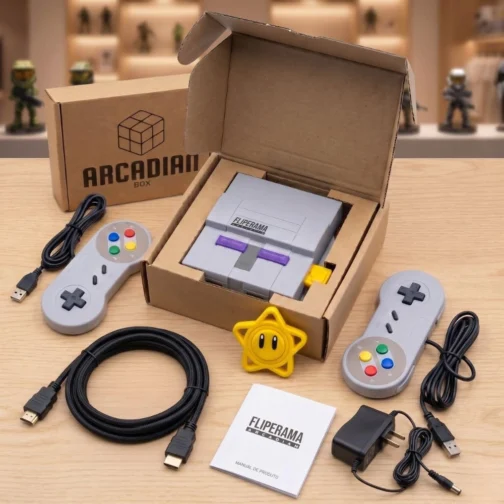 Console Retro Mini Super Nintendo 2 Controles - Imagem 7