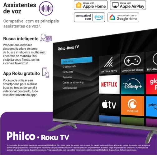 Smart TV 32" Philco Roku TV Dolby Áudio HDR10 P32CRB - Imagem 7