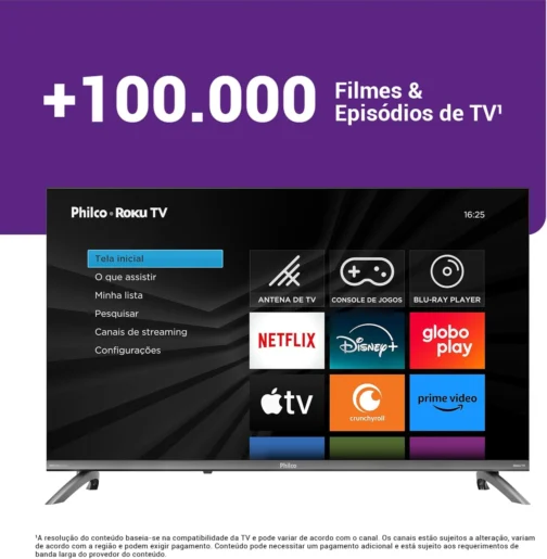 Smart TV 32" Philco Roku TV Dolby Áudio HDR10 P32CRB - Imagem 9