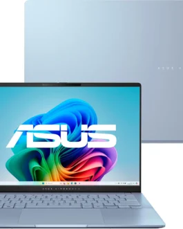 Notebook ASUS Vivobook S 14, Core Ultra 7, 32 GB, 1.0 TB SSD, W11 Home, Tela 14.0” OLED, Mist Blue – S5406SA-PP097W