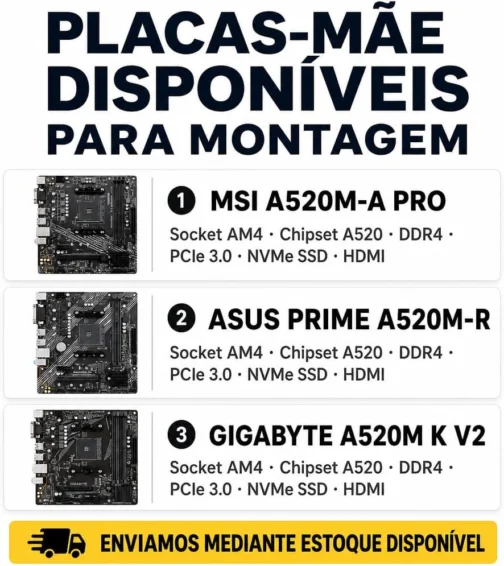 Pc Gamer Ryzen 5 5600gt 16Gb Ram Nvme 500gb Monitor 21,5 100Hz Teclado e Mouse Gamer - Imagem 11