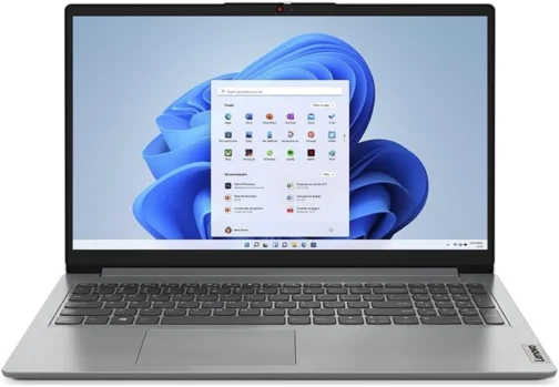 Notebook Lenovo Ultrafino IdeaPad 1 Intel Core i3-1215U 8GB 256GB SSD Windows Home 15.6" 82VY000SBR Cloud Grey - Imagem 3