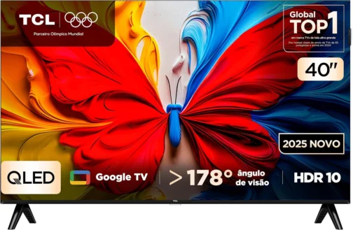 Smart TV TCL 40 Polegadas QLED Full HD S5K WiFi Bluetooth Google TV 2 HDMI HDR10 Dolby Audio 40S5K - Imagem 2