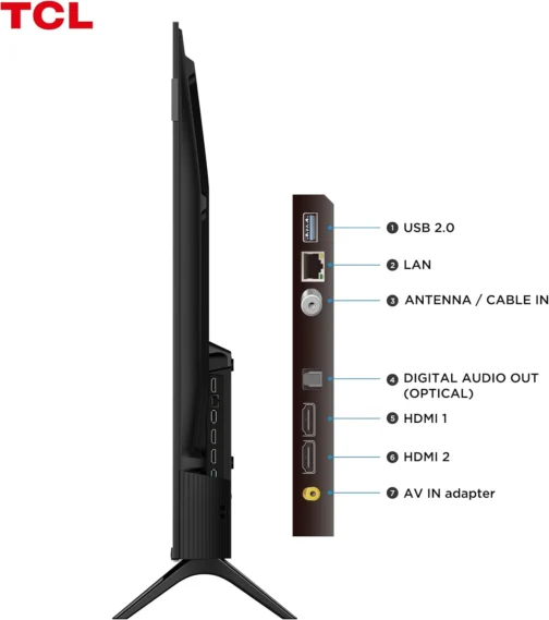 Smart TV TCL 40 Polegadas QLED Full HD S5K WiFi Bluetooth Google TV 2 HDMI HDR10 Dolby Audio 40S5K - Imagem 8