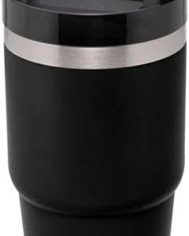 WOLFF – Copo Térmico Parede Dupla SlimTerm com Base Ergonômica e Canudo Preto 590ml