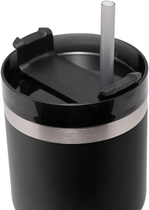 WOLFF - Copo Térmico Parede Dupla SlimTerm com Base Ergonômica e Canudo Preto 590ml - Imagem 5