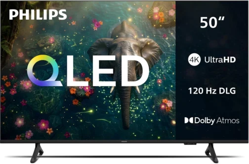 Smart TV Philips 50" 4K QLED 50PQG7811/78 Comando de Voz Bluetooth - Imagem 2