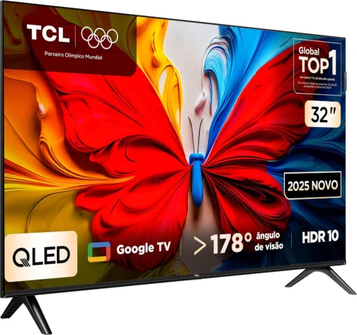 Smart TV TCL 32 Polegadas QLED Full HD S5K WiFi Bluetooth Google TV 2 HDMI HDR10 Dolby Audio 32S5K - Imagem 3
