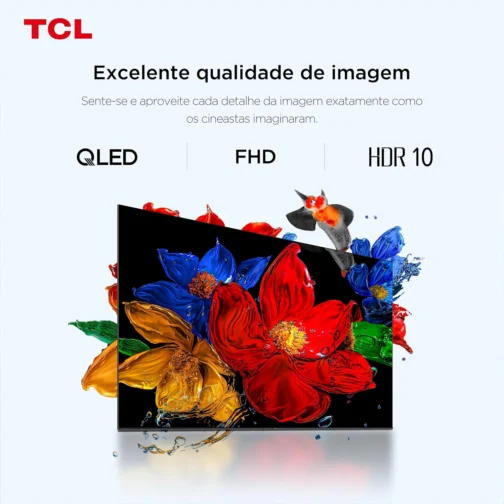 Smart TV TCL 32 Polegadas QLED Full HD S5K WiFi Bluetooth Google TV 2 HDMI HDR10 Dolby Audio 32S5K - Imagem 6