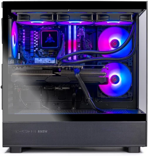 Skytech Azure Gaming PC Desktop, Ryzen 7 9700X 3,8 GHz (5.5GHz Turbo Boost), NVIDIA RTX 4060 8GB GDDR6, 1TB SSD, 16GB DDR5 RAM 6000, 650W Gold PSU, 360mm ARGB AIO, Wi-Fi, Win 11 Home - Imagem 3
