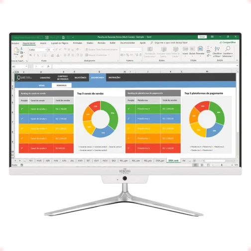 Computador All In One AM Intel Core i7-8650U 32GB RAM DDR4 1TB SSD Tela 23,8" Full HD Wi-Fi Bluetooth L2F - Imagem 3
