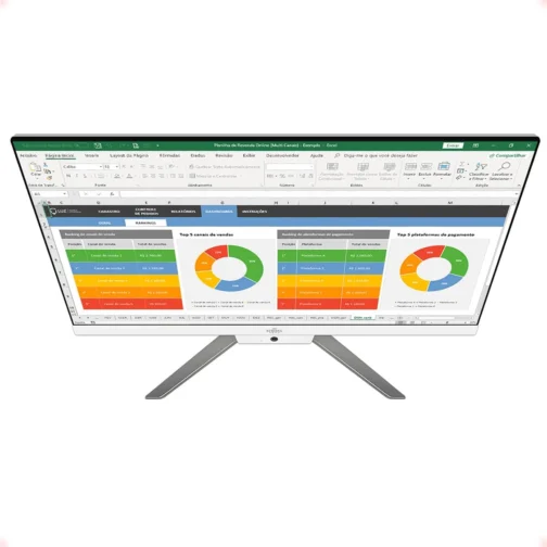 Computador All In One AM Intel Core i7-8650U 32GB RAM DDR4 1TB SSD Tela 23,8" Full HD Wi-Fi Bluetooth L2F - Imagem 5
