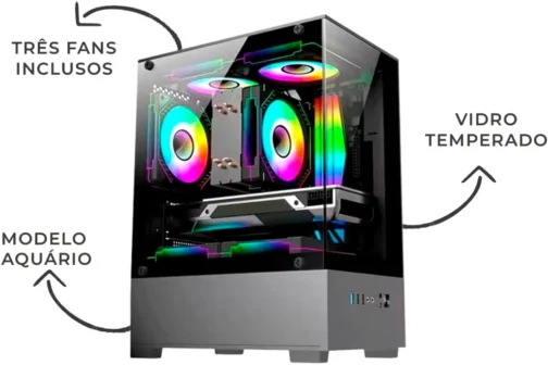 Computador Cpu PC Gamer I5 Ram 16GB Placa de vídeo GTX 750 4GB SSD 240GB - Imagem 5