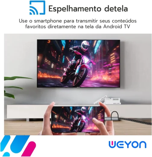 Smart Tv 40'' Full Hd Weyon 40wdsnbx Wi-fi Android 14 - Imagem 4