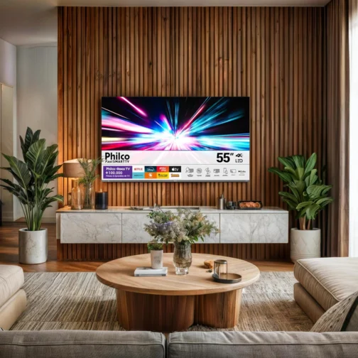 Smart TV 55" Philco 4K UHD LED Roku TV Dolby Audio P55CRA - Imagem 6