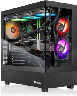 Thermaltake LCGS View 9897X-270 Desktop para jogos (AMD Ryzen™ 7 9800X3D, 32GB 6400MT/s DDR5 RGB Memory, AMD Radeon™ RX 9070 XT, 2TB NVMe M.2, WiFi, Windows 11) V27B-B850-97X-LCS