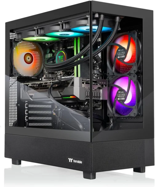 Thermaltake LCGS View 9897X-270 Desktop para jogos (AMD Ryzen™ 7 9800X3D, 32GB 6400MT/s DDR5 RGB Memory, AMD Radeon™ RX 9070 XT, 2TB NVMe M.2, WiFi, Windows 11) V27B-B850-97X-LCS - Imagem 2